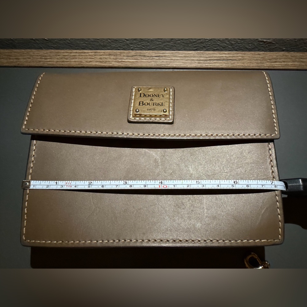 Dooney & Bourke Brown Leather Shoulder Bag - Picture 7 of 10